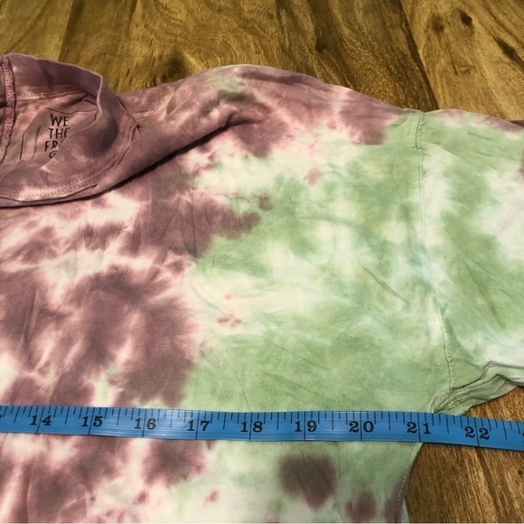 FREE People We The Free Tie Dye Purple Green Combo Long Sleeve Size Small - Picture 7 of 10